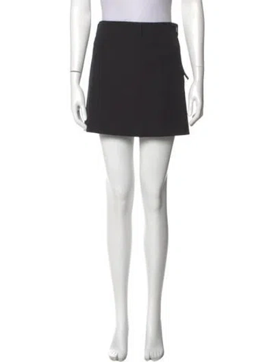 Pre-owned Prada Vintage Mini Skirt In Black