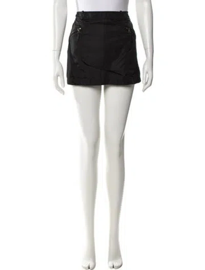 Pre-owned Prada Vintage Mini Skirt In Black