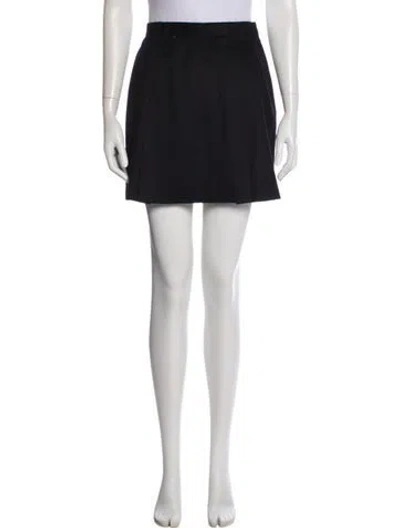 Pre-owned Prada Vintage Mini Skirt In Black