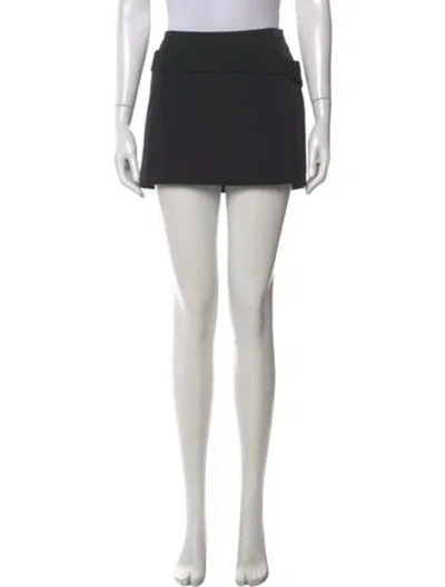 Pre-owned Prada Vintage Mini Skirt In Black
