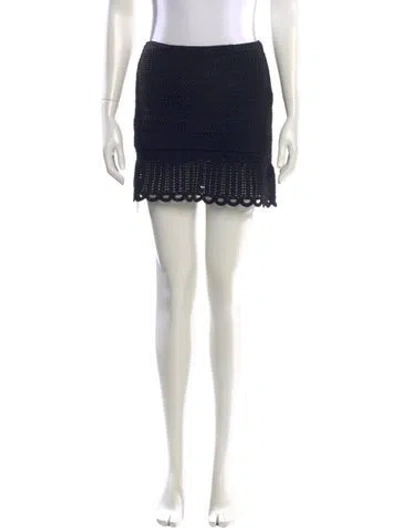 Pre-owned Prada Vintage Mini Skirt In Black