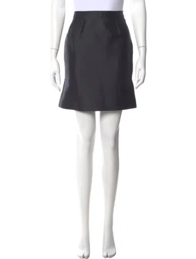 Pre-owned Prada Vintage Mini Skirt In Black