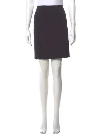 Pre-owned Prada Vintage Mini Skirt In Black