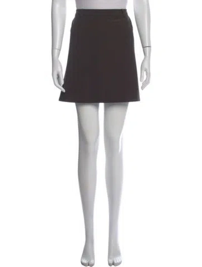 Pre-owned Prada Vintage Mini Skirt In Black