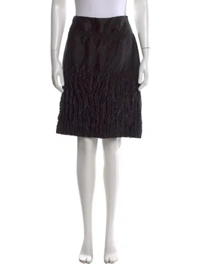 Pre-owned Prada Vintage Mini Skirt In Black