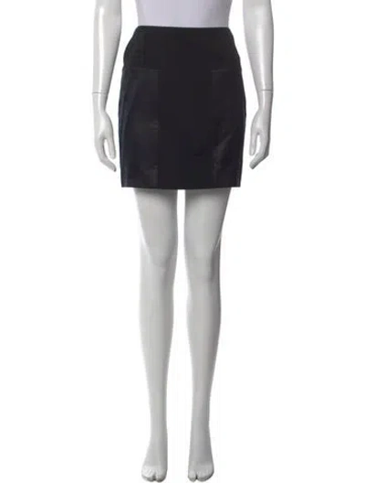 Pre-owned Prada Vintage Mini Skirt In Black