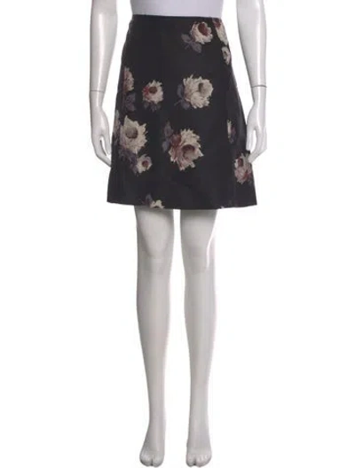 Pre-owned Prada Vintage Mini Skirt In Black