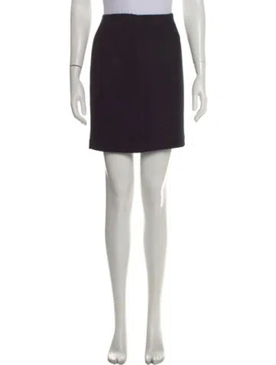 Pre-owned Prada Vintage Mini Skirt In Black