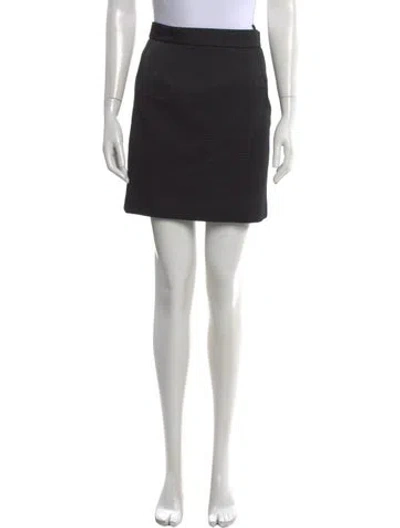 Pre-owned Prada Vintage Mini Skirt In Black