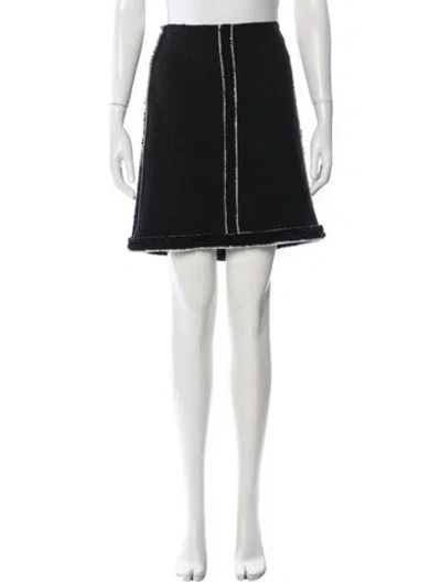 Pre-owned Prada Vintage Mini Skirt In Black