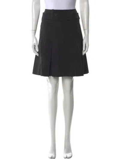 Pre-owned Prada Vintage Mini Skirt In Black