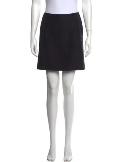 Pre-owned Prada Vintage Mini Skirt In Black