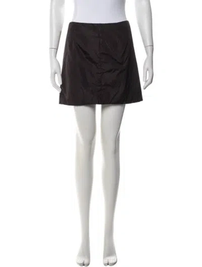 Pre-owned Prada Vintage Mini Skirt In Black