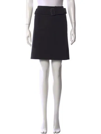 Pre-owned Prada Vintage Mini Skirt In Black