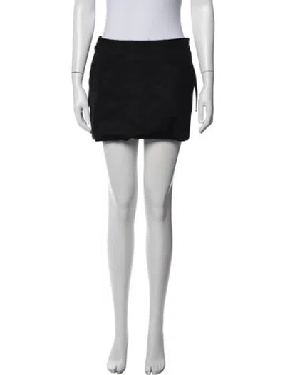 Pre-owned Prada Vintage Mini Skirt In Black