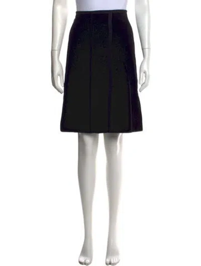 Pre-owned Prada Vintage Mini Skirt In Black