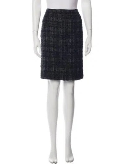 Pre-owned Prada Vintage Mini Skirt In Black