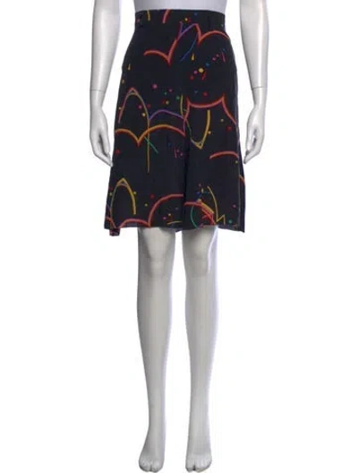 Pre-owned Prada Vintage Mini Skirt In Black