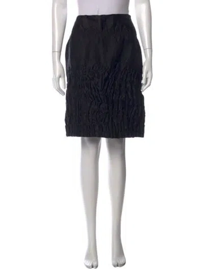 Pre-owned Prada Vintage Mini Skirt In Black