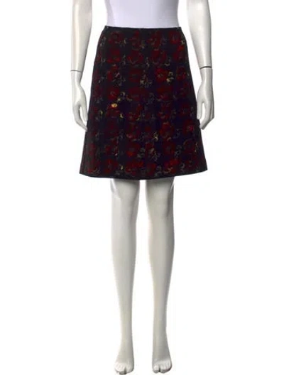 Pre-owned Prada Vintage Mini Skirt In Black