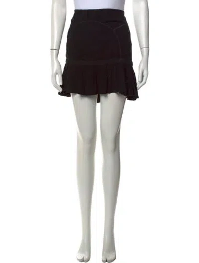 Pre-owned Prada Vintage Mini Skirt In Black