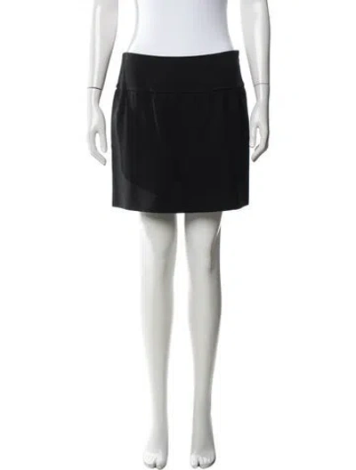 Pre-owned Prada Vintage Mini Skirt In Black