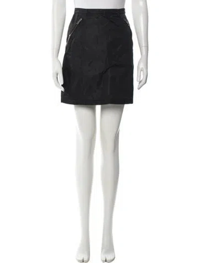 Pre-owned Prada Vintage Mini Skirt In Black