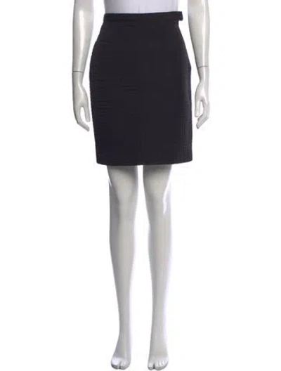 Pre-owned Prada Vintage Mini Skirt In Black