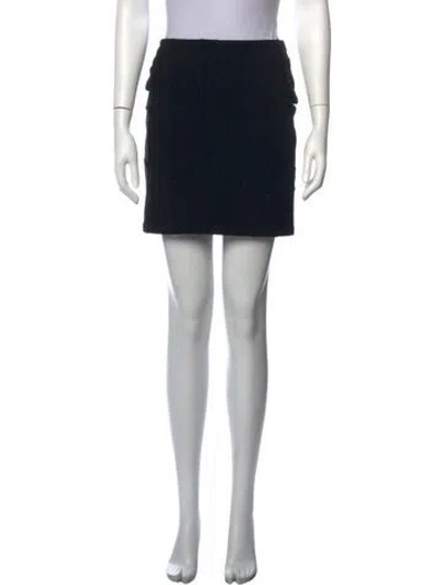 Pre-owned Prada Vintage Mini Skirt In Black