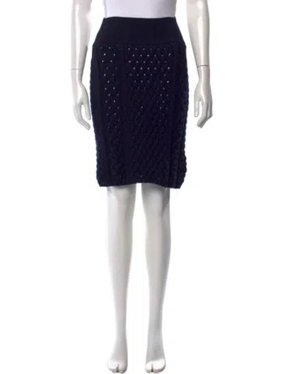 Pre-owned Prada Vintage Mini Skirt In Black