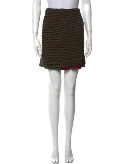 Pre-owned Prada Vintage Mini Skirt In Blue