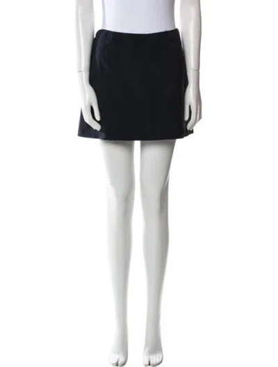 Pre-owned Prada Vintage Mini Skirt In Blue