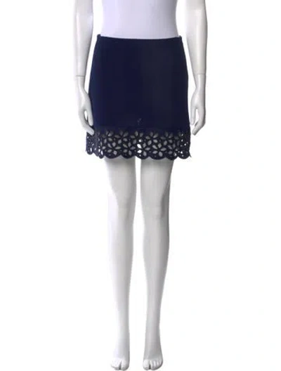 Pre-owned Prada Vintage Mini Skirt In Blue