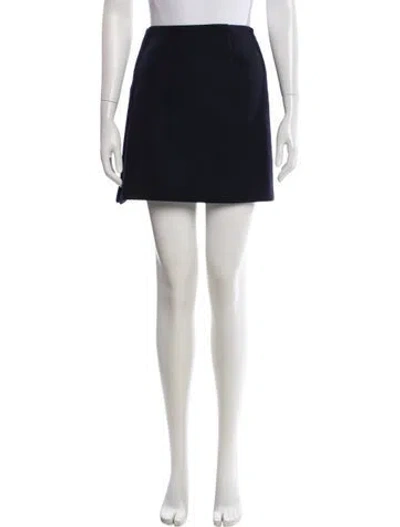 Pre-owned Prada Vintage Mini Skirt In Blue
