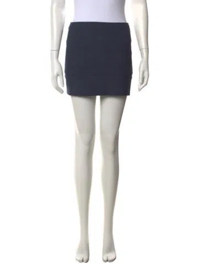 Pre-owned Prada Vintage Mini Skirt In Blue