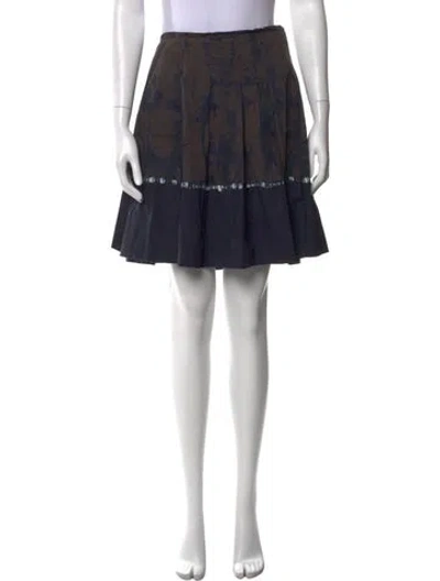 Pre-owned Prada Vintage Mini Skirt In Blue