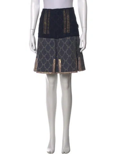 Pre-owned Prada Vintage Mini Skirt In Blue