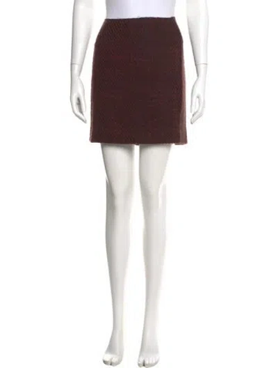 Pre-owned Prada Vintage Mini Skirt In Brown