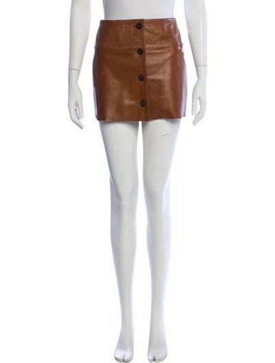 Pre-owned Prada Vintage Mini Skirt In Brown