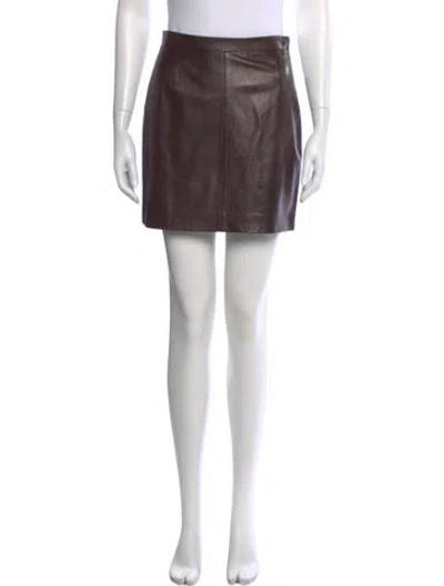 Pre-owned Prada Vintage Mini Skirt In Brown