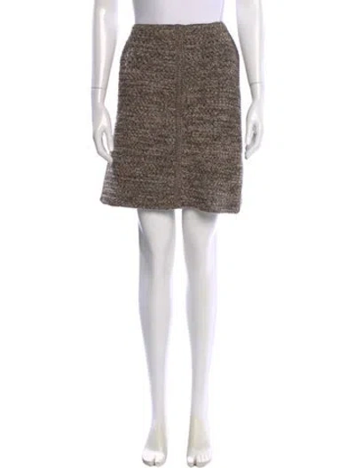 Pre-owned Prada Vintage Mini Skirt In Brown