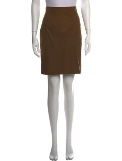 Pre-owned Prada Vintage Mini Skirt In Brown