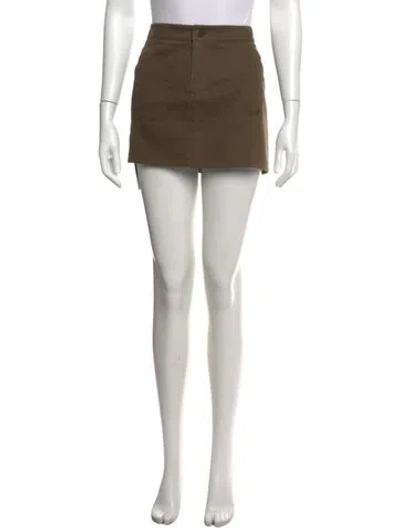 Pre-owned Prada Vintage Mini Skirt In Brown