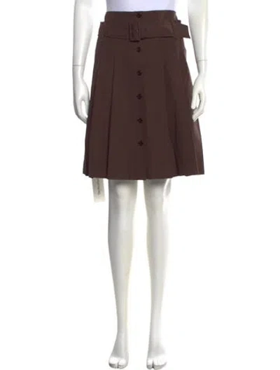 Pre-owned Prada Vintage Mini Skirt In Brown