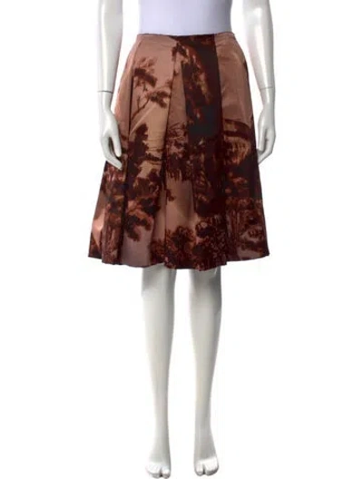 Pre-owned Prada Vintage Mini Skirt In Brown