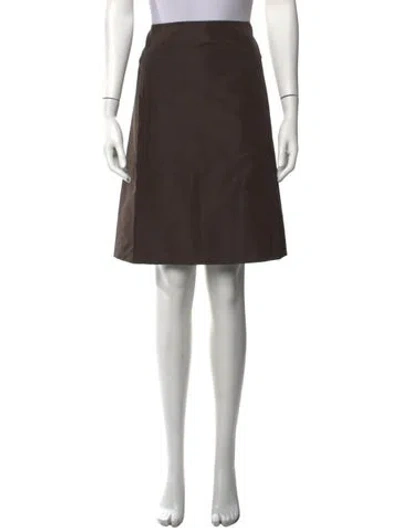 Pre-owned Prada Vintage Mini Skirt In Brown