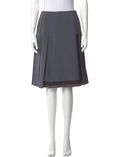 Pre-owned Prada Vintage Mini Skirt In Gray