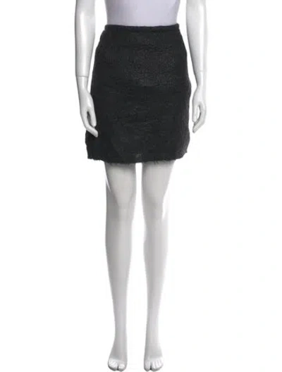 Pre-owned Prada Vintage Mini Skirt In Gray