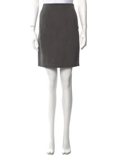 Pre-owned Prada Vintage Mini Skirt In Gray