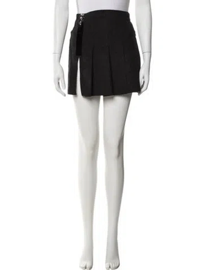 Pre-owned Prada Vintage Mini Skirt In Gray